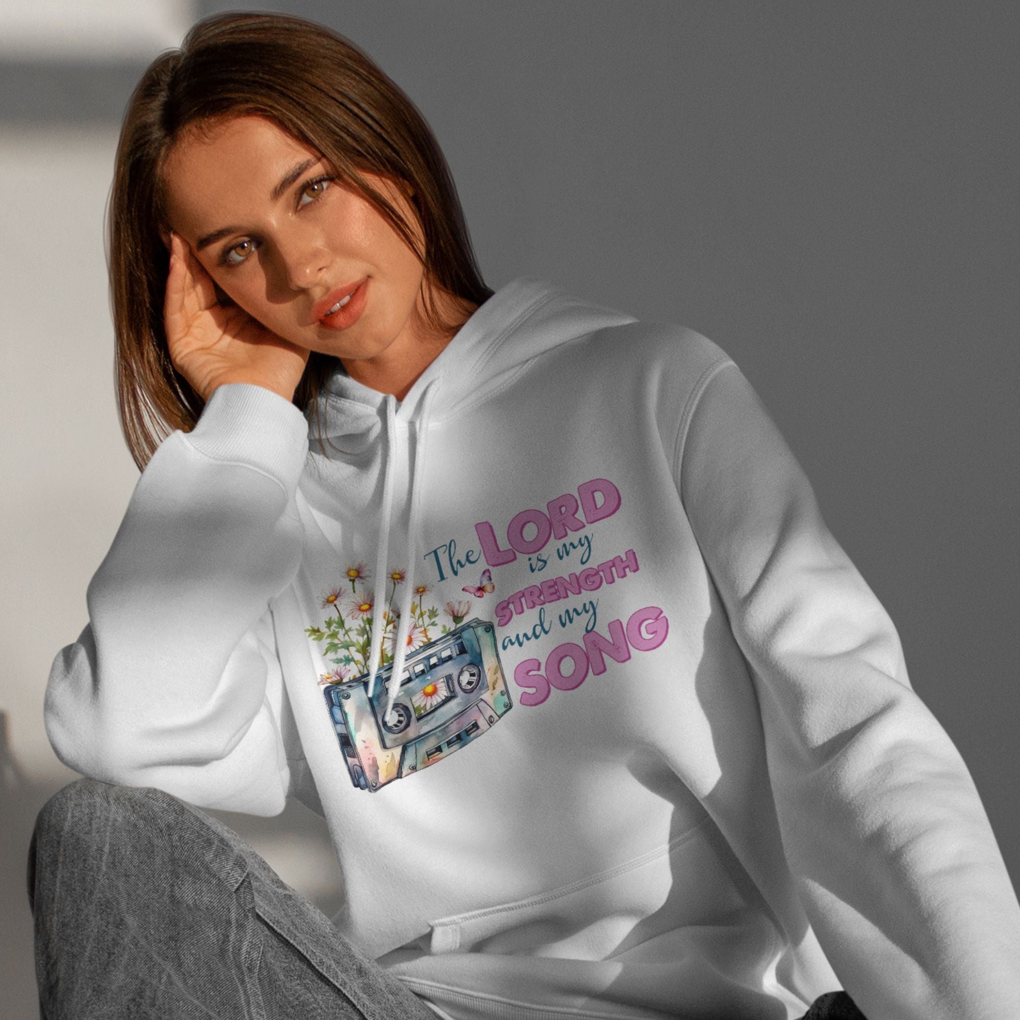 The Lord is my Strength and Song Unisex - Fit Hoodie - Jesus Passion Apparel