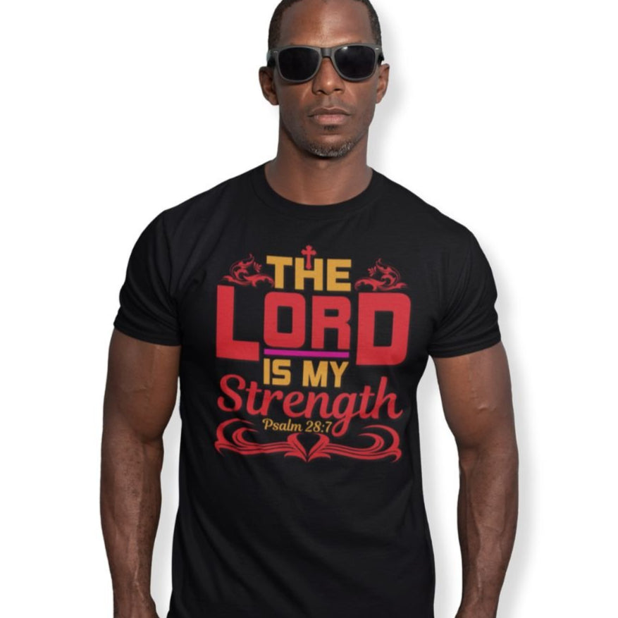 The Lord is My Strength Jersey Short Sleeve T-Shirt - Jesus Passion Apparel