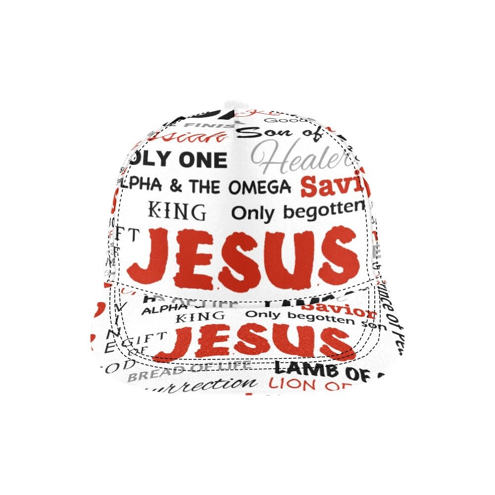 The Many Names of Jesus All Over Print Snapback Cap - Jesus Passion Apparel