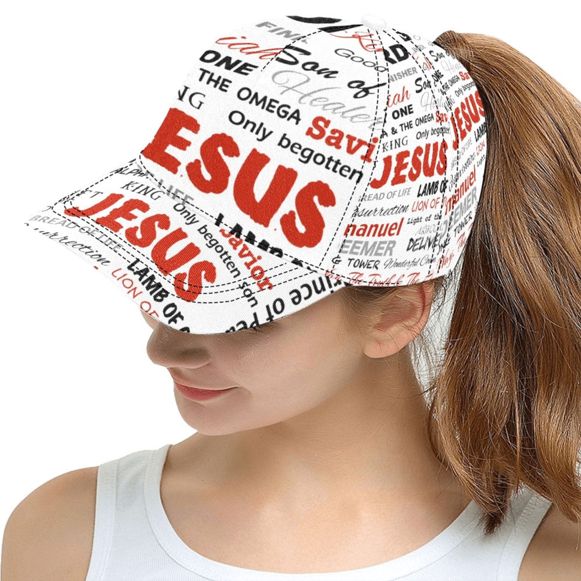 The Many Names of Jesus All Over Print Snapback Cap - Jesus Passion Apparel