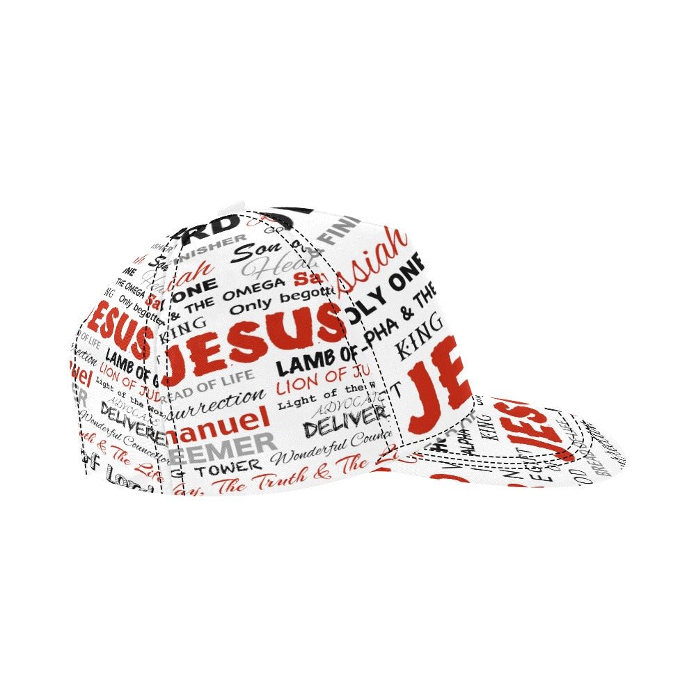 The Many Names of Jesus All Over Print Snapback Cap - Jesus Passion Apparel