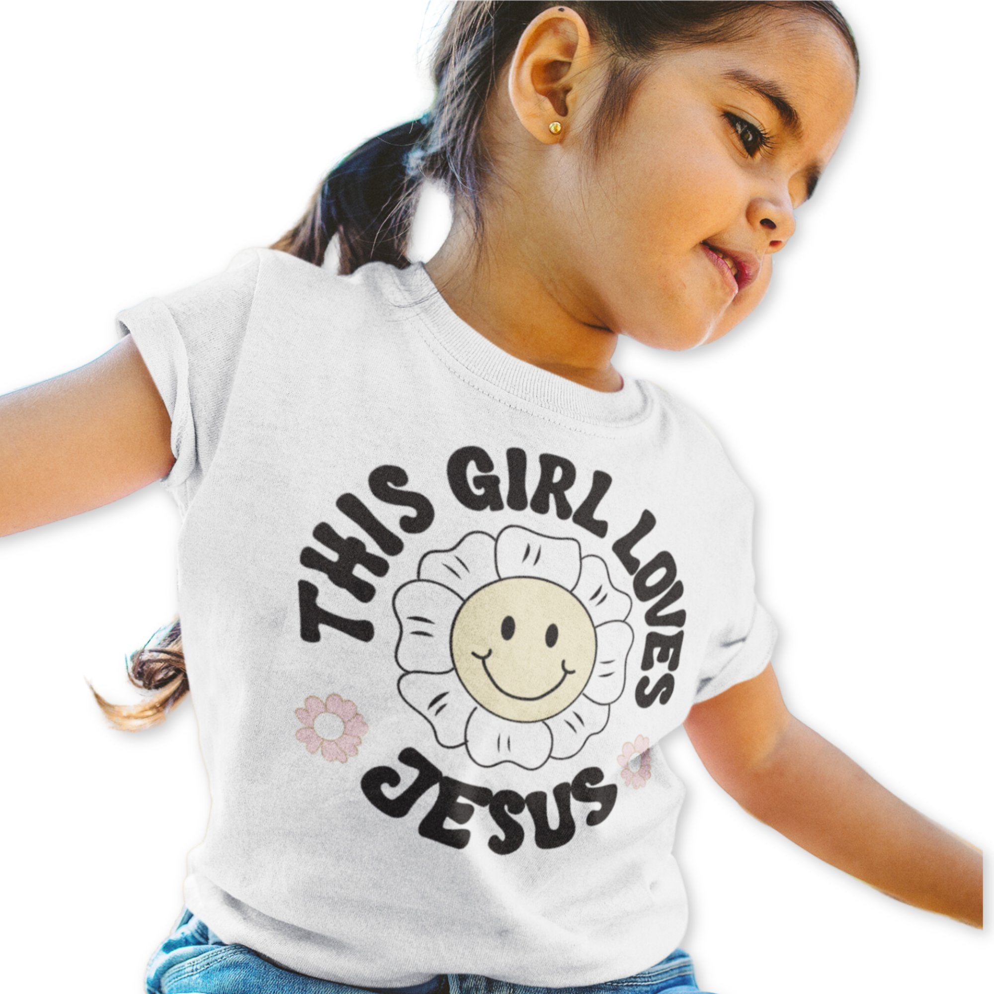 This Girl Loves Jesus Toddler's Fine Jersey Tee - Jesus Passion Apparel