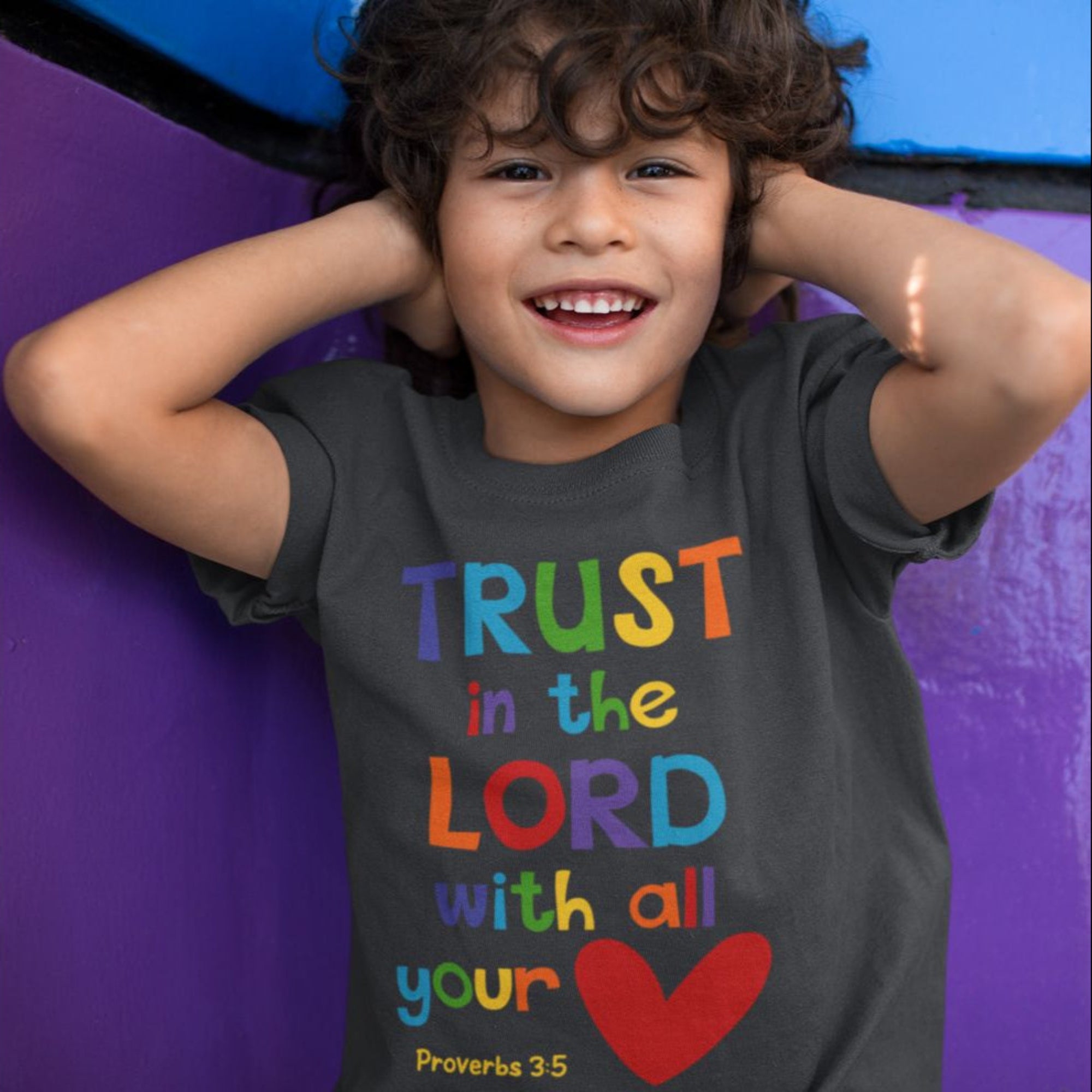 Trust in the Lord Youth Relaxed - Fit T-Shirt - Jesus Passion Apparel