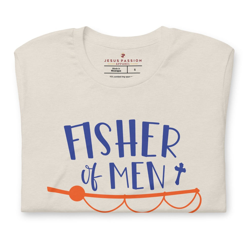 Fisher of Men Jersey Short Sleeve T-Shirt Color: Heather Dust Size: S Jesus Passion Apparel