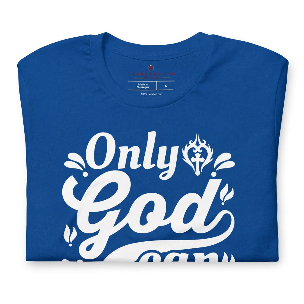 Only God Can Judge Me Unisex-Fit T-Shirt Color: Black Heather Size: XS Jesus Passion Apparel