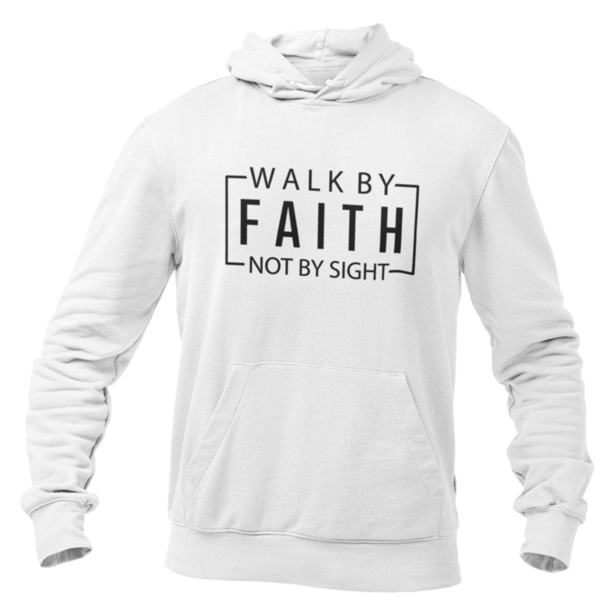 Walk By Faith Not By Sight Men's Heavy Blend™ Hoodie - Jesus Passion Apparel