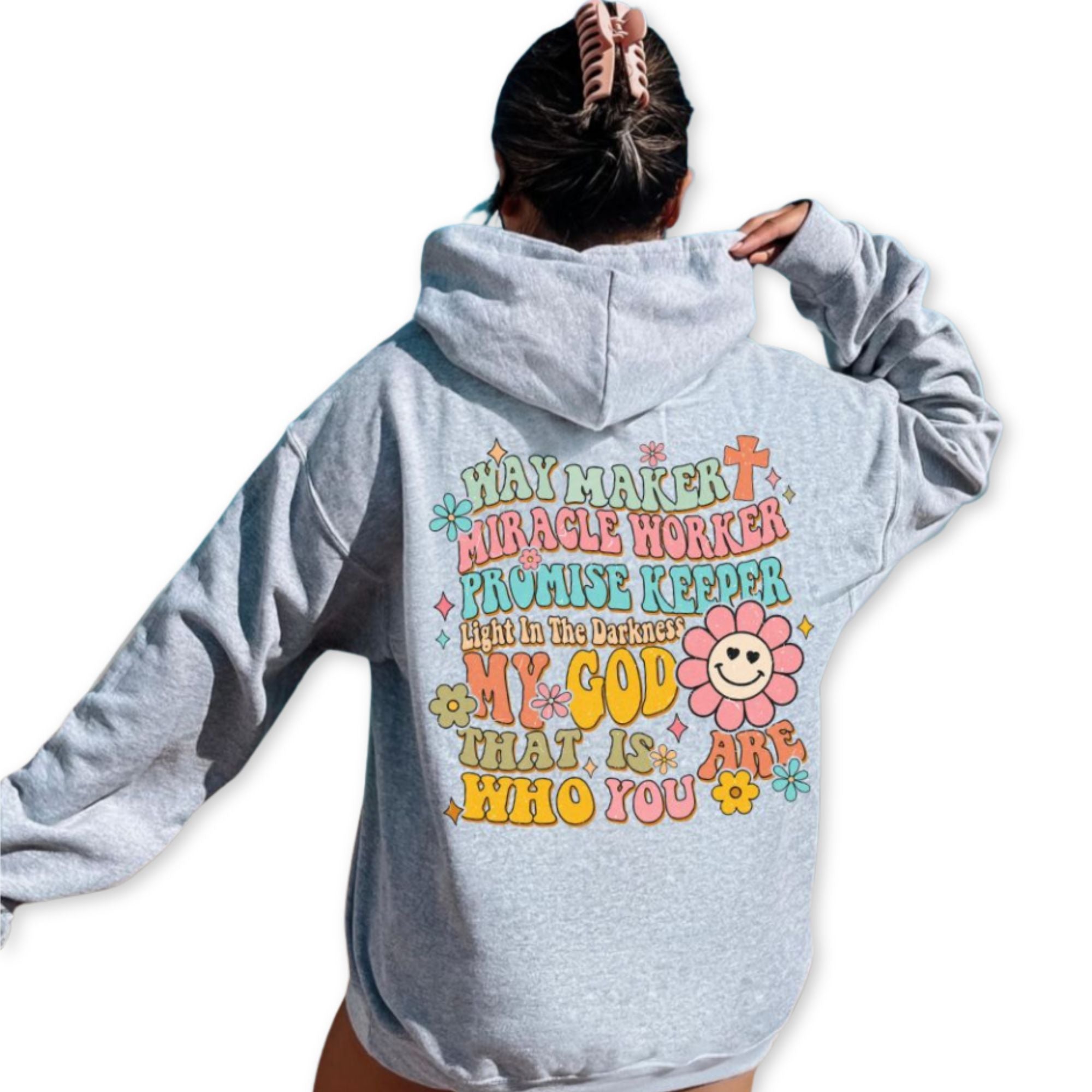 Waymaker Miracle Worker Retro - Inspired Unisex - Fit Hoodie - Jesus Passion Apparel