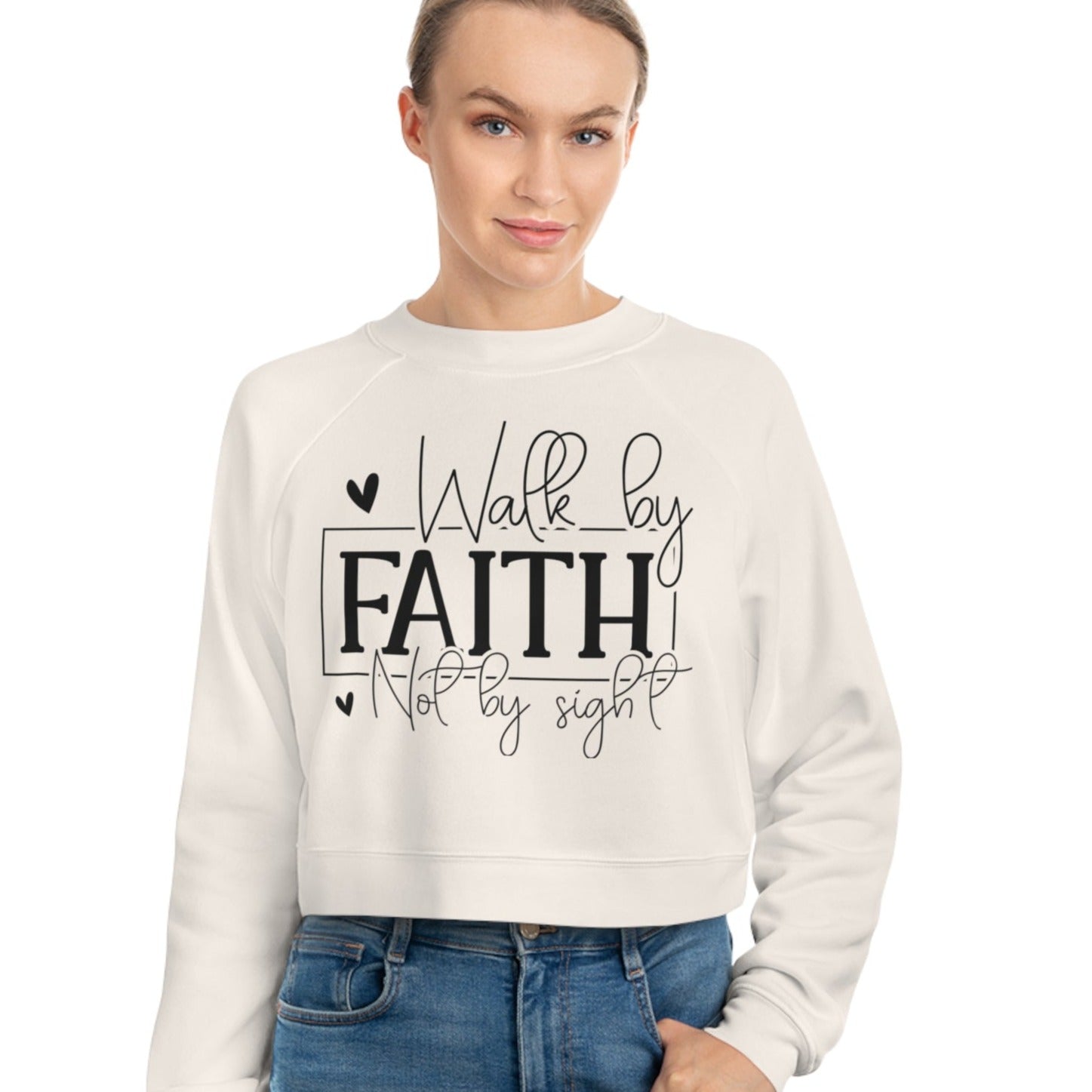 Women's Cropped Fleece Pullover - Jesus Passion Apparel