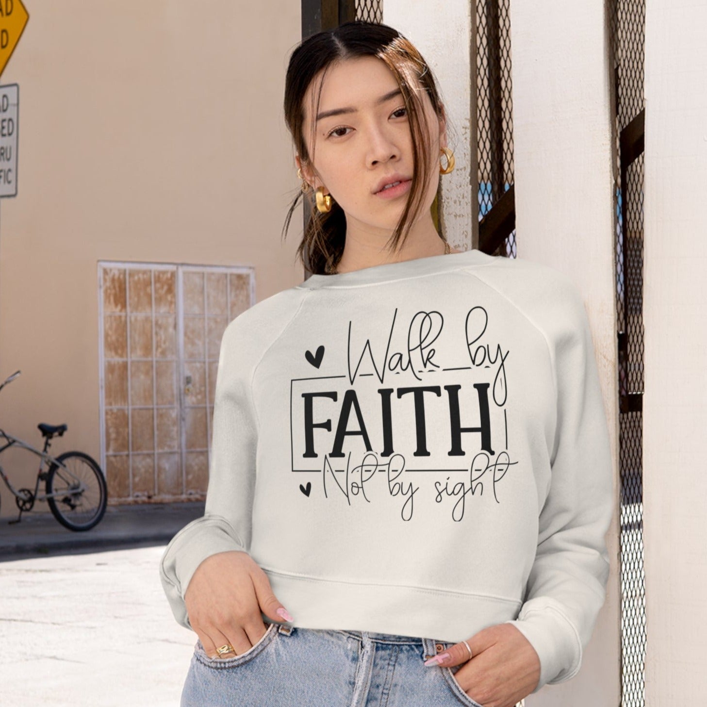 Women's Cropped Fleece Pullover - Jesus Passion Apparel