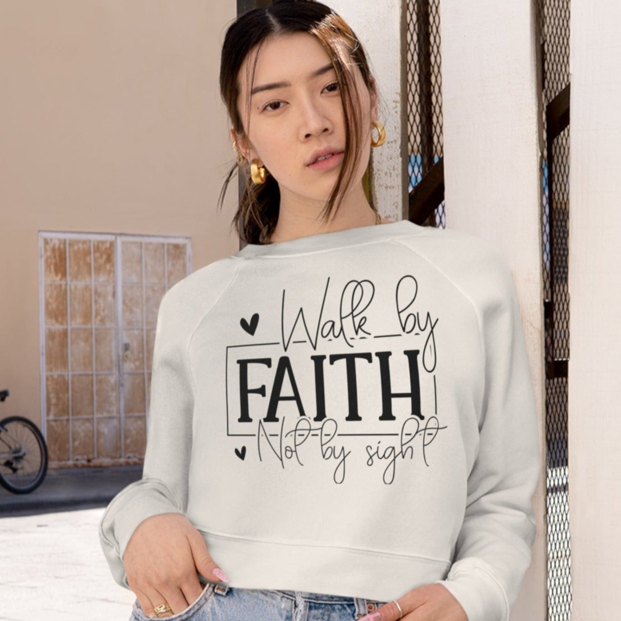 Women's Cropped Fleece Pullover - Jesus Passion Apparel