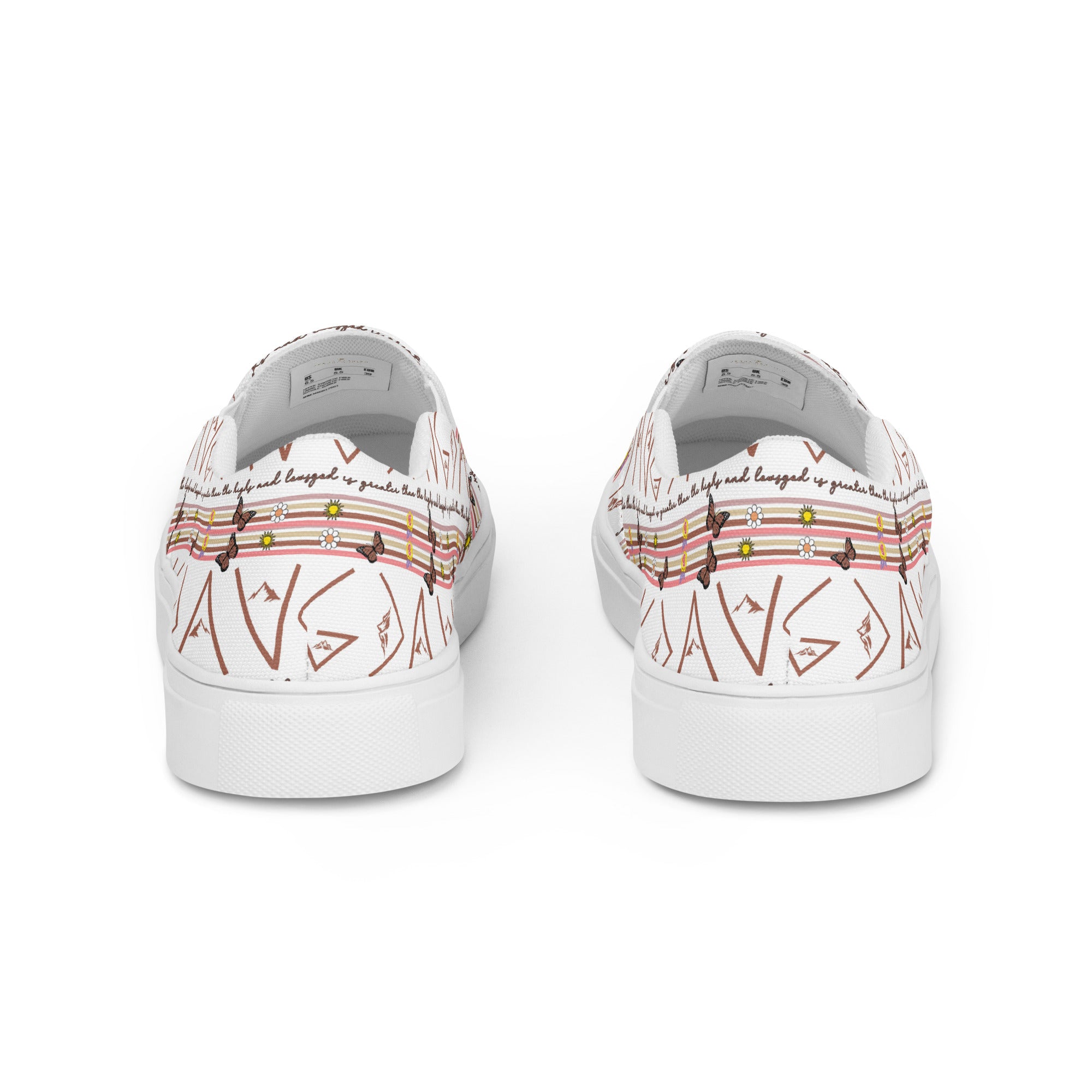 God is Greater Than Women’s Slip-On Canvas Shoes Size: 5 Jesus Passion Apparel