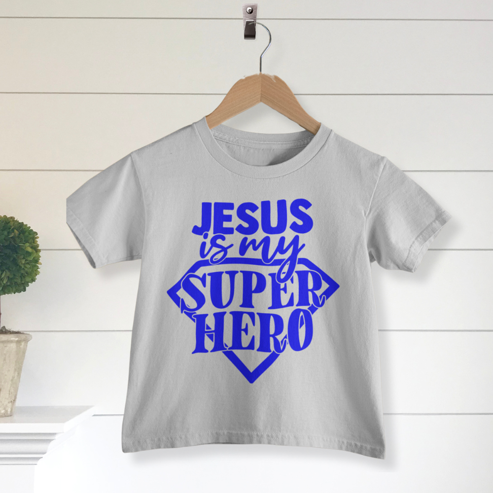 Jesus Superhero Youth Relaxed-Fit T-Shirt Colors: White Sizes: S Jesus Passion Apparel