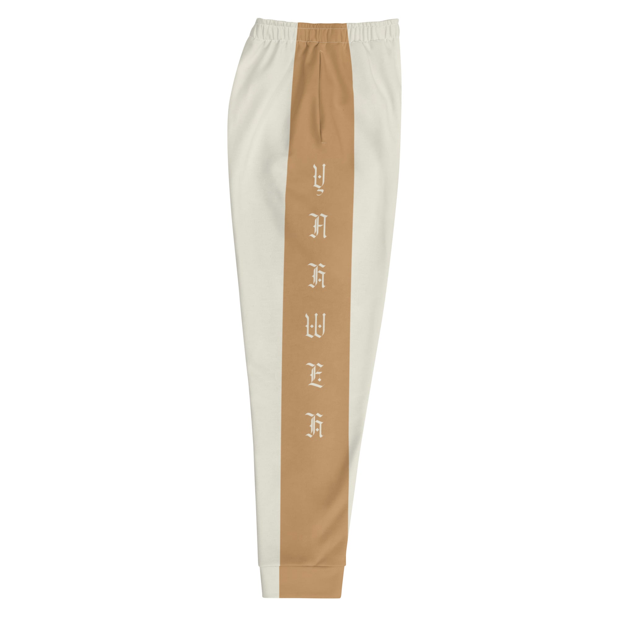 Yahweh Cream Men's Jogger Pants - Matching Sweatshirt Available - Jesus Passion Apparel