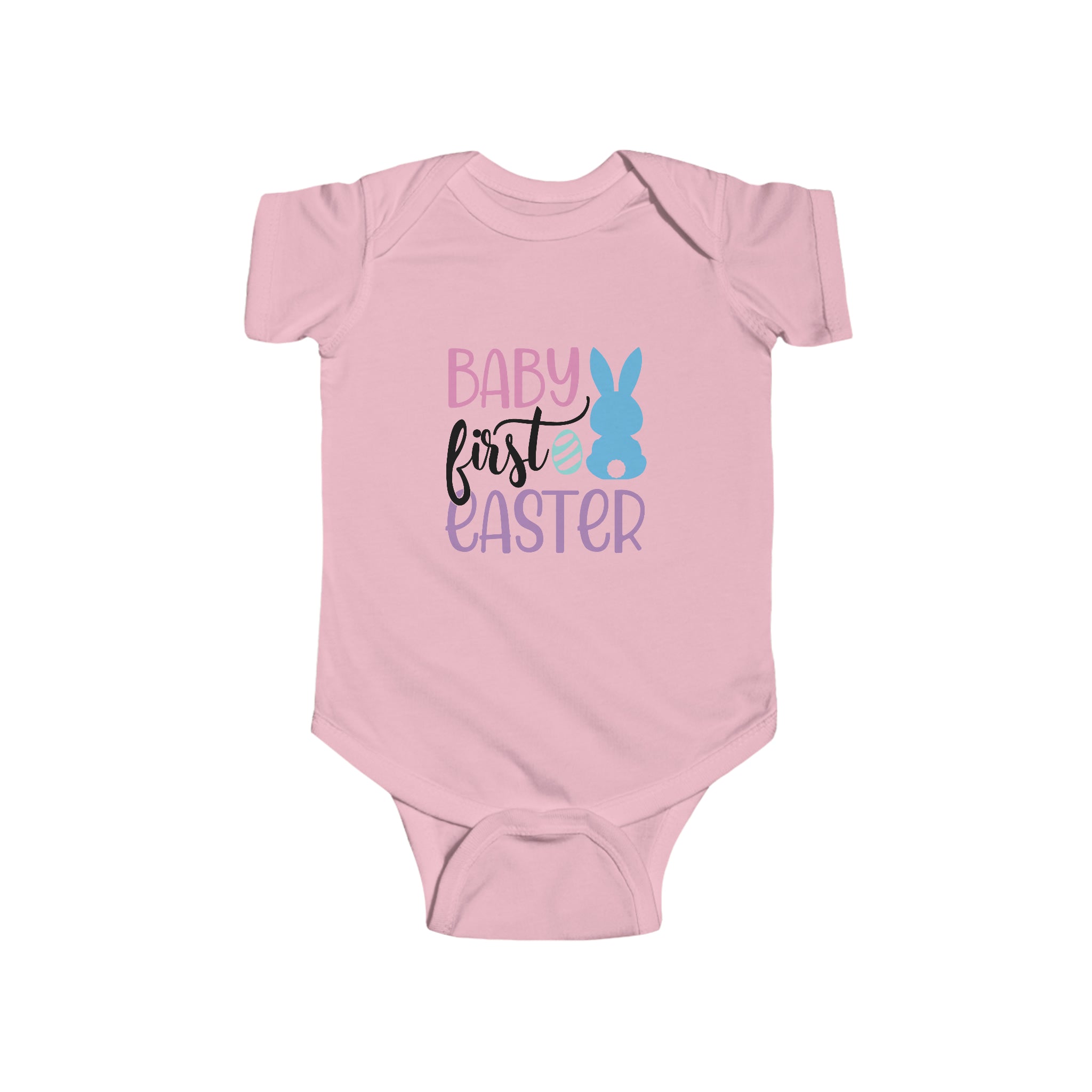 Baby First Easter Infant Fine Jersey Bodysuit Color: Pink Size: NB (0-3M) Jesus Passion Apparel