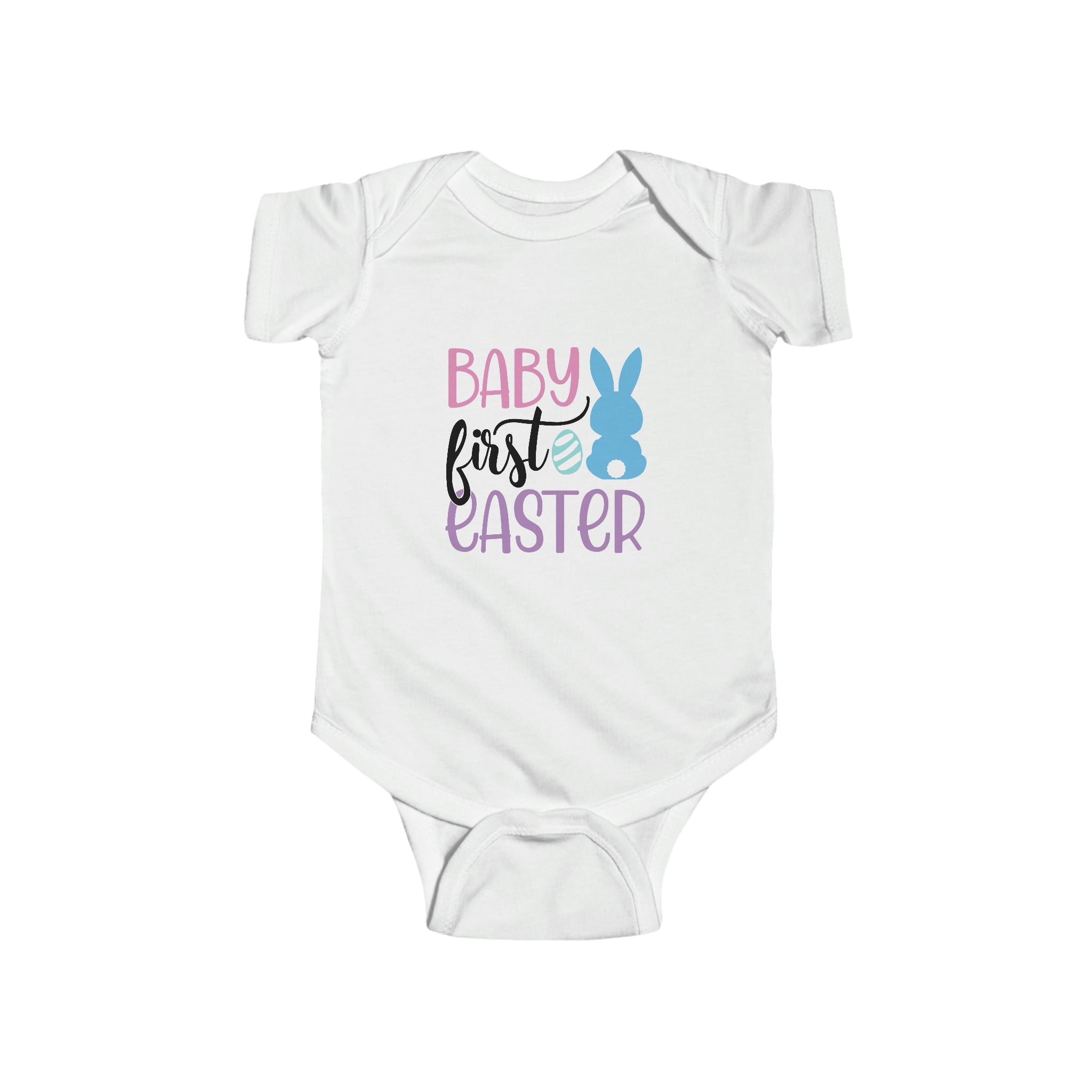 Baby First Easter Infant Fine Jersey Bodysuit Color: White Size: NB (0-3M) Jesus Passion Apparel